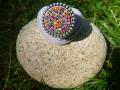 Bague ronde grand format en millefiori